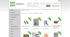 Desktop Screenshot of hamshop.cz
